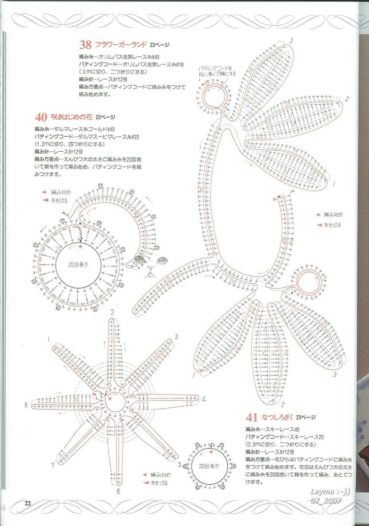 日文花飾128(1) - 木棉花 - 雨茫茫，霧茫茫，盼望花開，花已落……