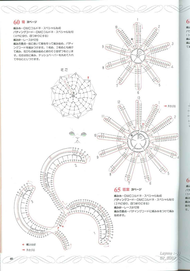 日文花飾128(1) - 木棉花 - 雨茫茫，霧茫茫，盼望花開，花已落……