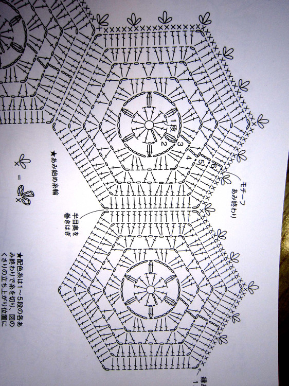 鄉村風六角拼花腳墊 - 林中漫步 - 鉤針時光