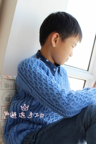小永遠~~~男童麻花圓領套衫 - 邂逅 - 悠然生活