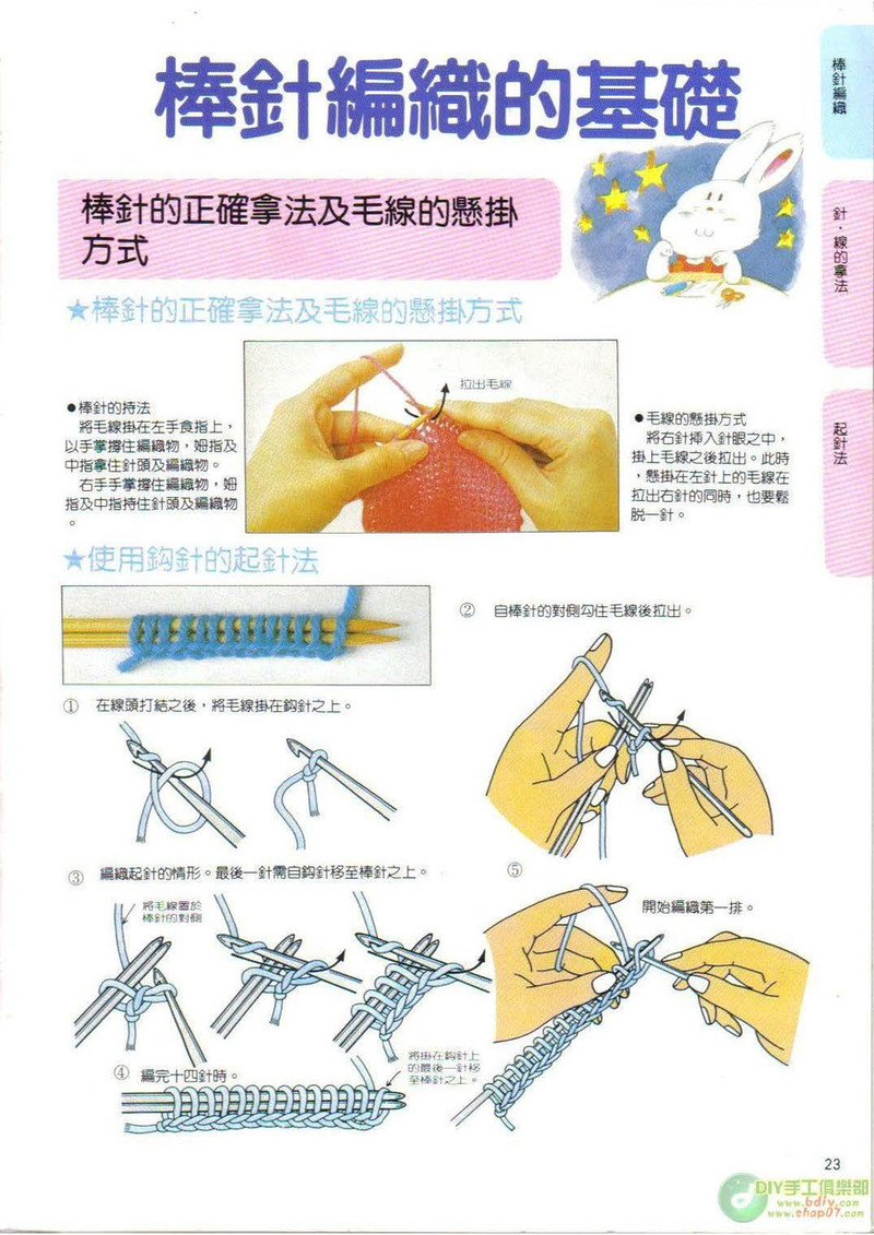 棒針鉤針阿富汗針基礎篇 - li98929 - 老妖兒的博客
