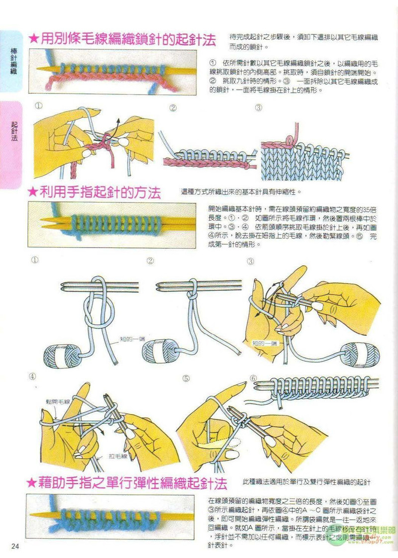 棒針鉤針阿富汗針基礎篇 - li98929 - 老妖兒的博客