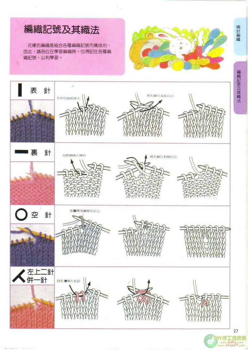 棒針鉤針阿富汗針基礎篇 - li98929 - 老妖兒的博客