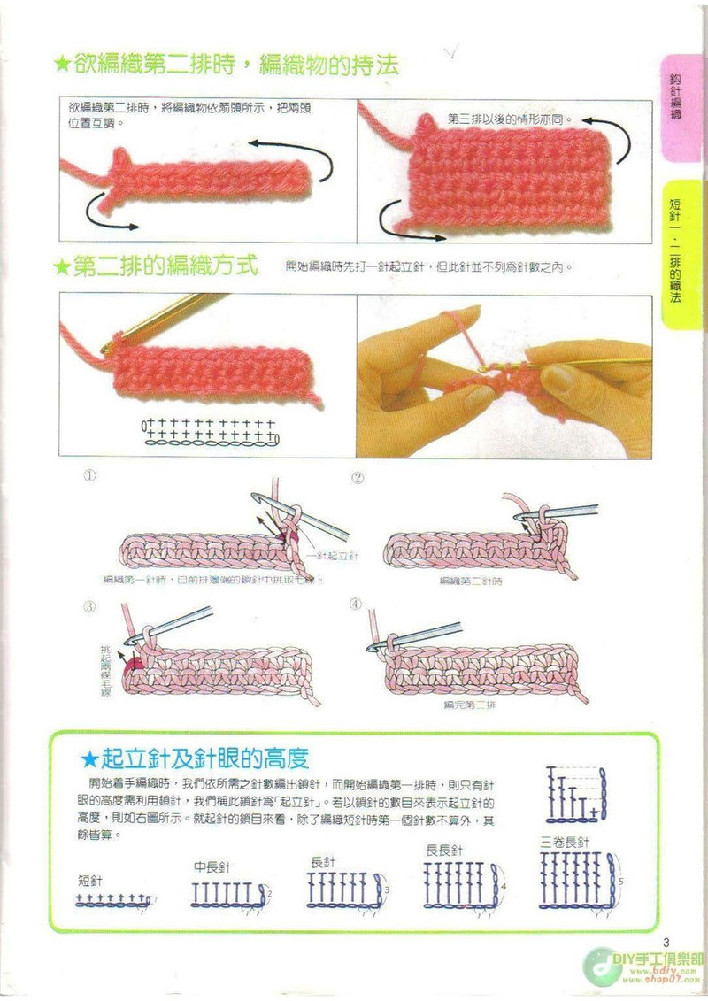 棒針鉤針阿富汗針基礎篇 - li98929 - 老妖兒的博客