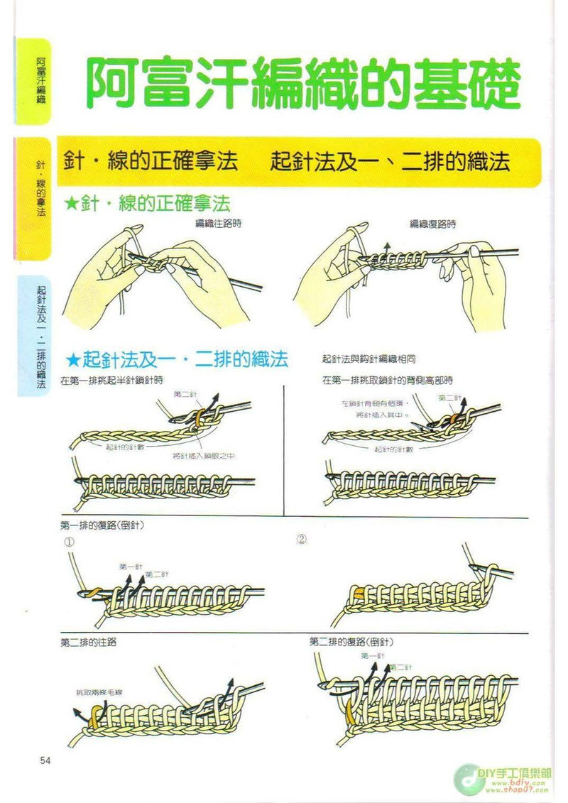 棒針鉤針阿富汗針基礎篇 - li98929 - 老妖兒的博客