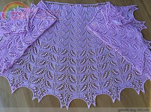 Ice Cream Cones Shawl - 木棉花 - 雨茫茫，霧茫茫，盼望花開，花已落……