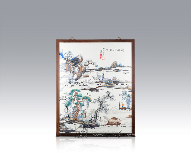 古樸典雅的刺繡掛屏    1 - h_x_y_123456 - 何曉昱的文化藝術博客