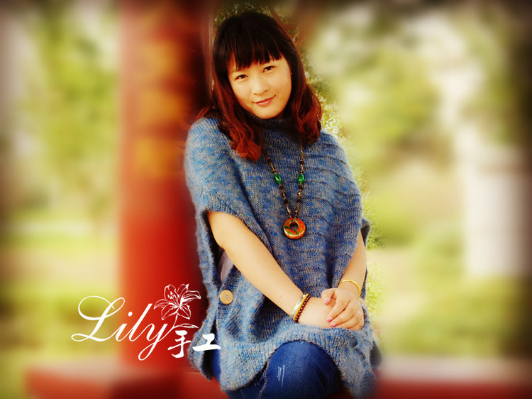【Lily手工】--守望--仿外網大牌披肩式罩衫 - Lily - Lily的手工編織天地