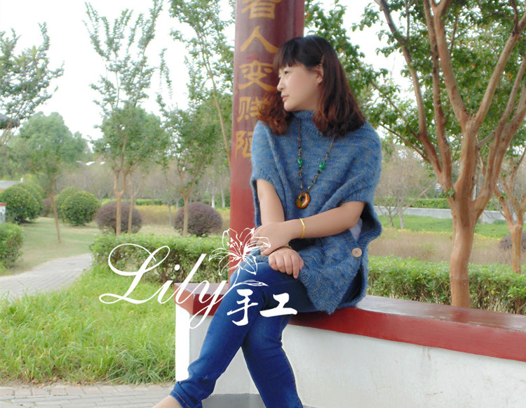 【Lily手工】--守望--仿外網大牌披肩式罩衫 - Lily - Lily的手工編織天地