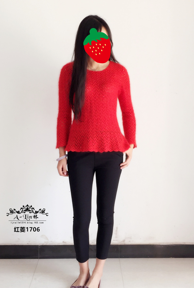【A-Lin林】紅菱--無(wú)需打底的精致鉤衣1706 - A-Lin林 - A-Lin的手工博客