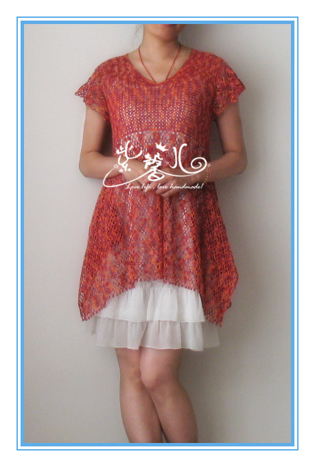 香山瑰紅-紅段蕾絲衣（2013.06.14完工） - 紫馨兒 - 紫色☆溫馨