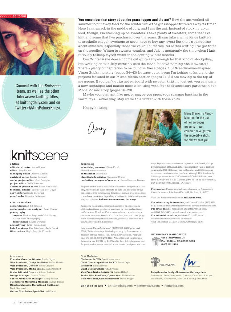 Knitscene  Winter 2014 - 輕描淡寫 - 輕描淡寫