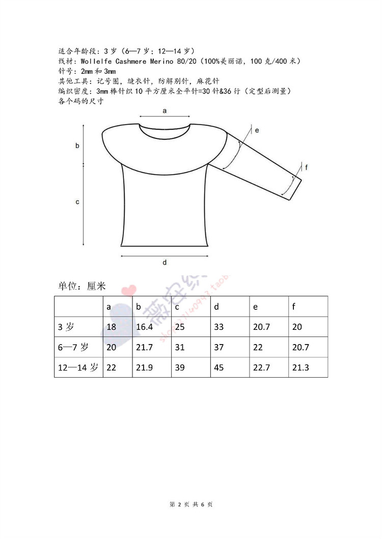 [兒童] Vivian翻譯：葉子芭蕾（一見傾心的女寶圓肩衣） - 馬馬虎虎 - 編織網手工博客
