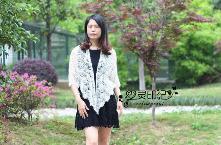 【心靈印記】羽——滿天星披肩 - 心靈印記 - 指間紗