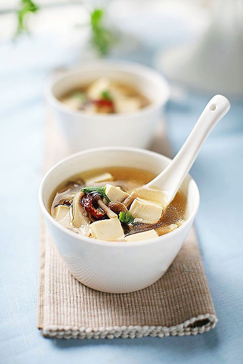 豆腐雜菌湯 - 素食空間 -