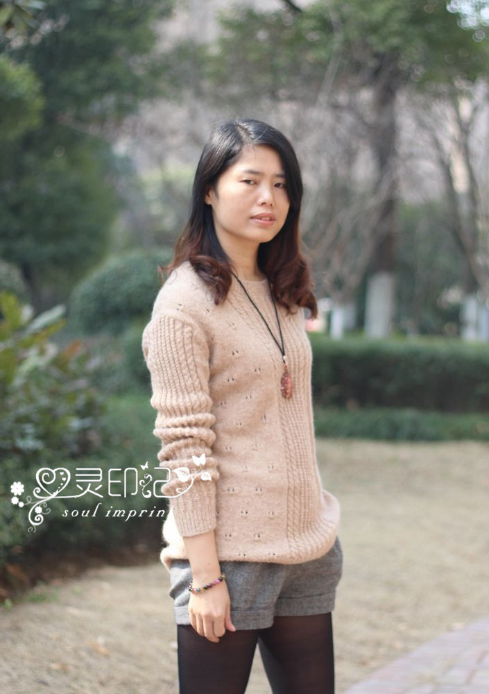 【心靈印記】原點——洞洞麻花休閑衣 - 心靈印記 - 指間紗