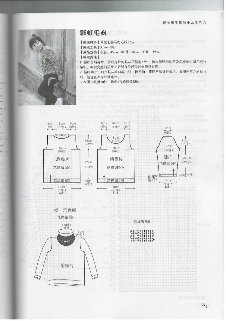 Moms Hand knitting Little Princess Sweater  2015 - 輕描淡寫 - 輕描淡寫