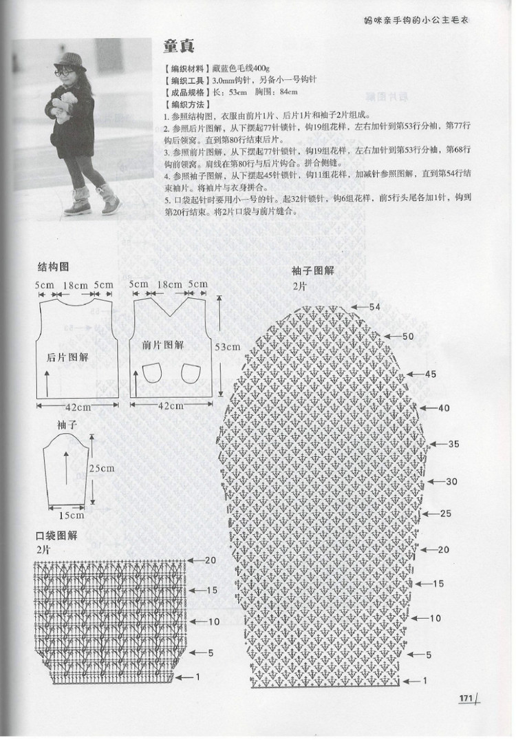 Moms Hand knitting Little Princess Sweater  2015 - 輕描淡寫 - 輕描淡寫