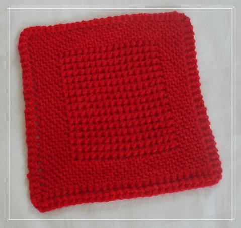 我也織小物-Diagonal Knit Mat - 漣江草 - 林嫣織織不倦