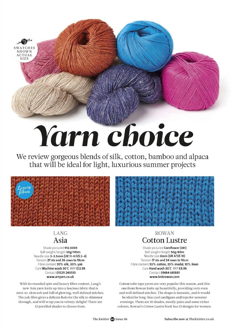 The Knitter  Issue 86 2015 - 輕描淡寫 - 輕描淡寫