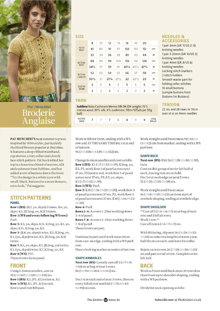 The Knitter  Issue 86 2015 - 輕描淡寫 - 輕描淡寫
