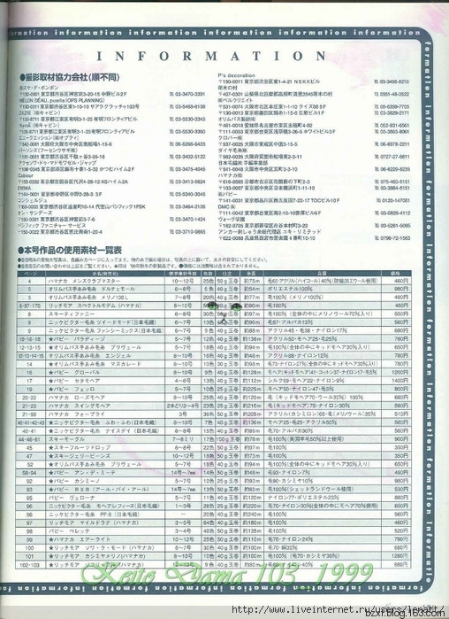 KEITO DAMA 1999 NO.103 - 編織幸福 - 編織幸福的博客