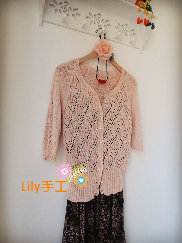 【Lily手工】--雀羽--百搭時尚小開衫--疙瘩群作業之二 - Lily - Lily的手工編織天地