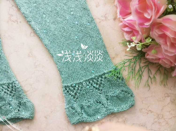 秋熠---亮片花邊女式長袖 - 淺淺淡淡 - 淺 淺 淡 淡