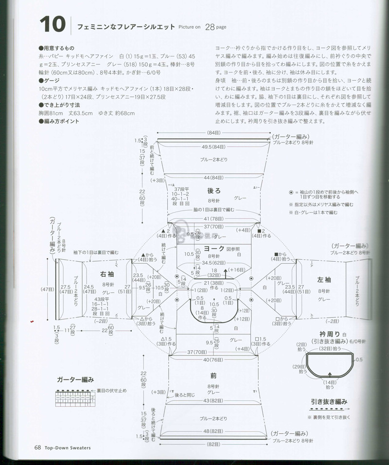 【戀戀云汀】秋冬編織*自上而下編織的毛衣 - 戀戀云汀 - 汀水云間戀戀云汀