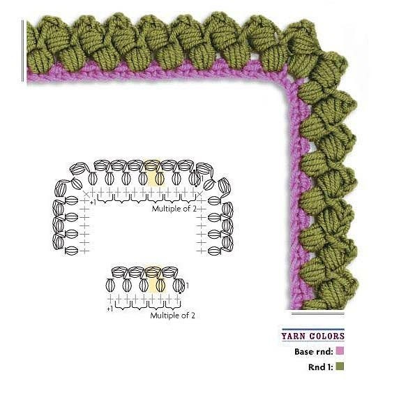 鉤針拐角花邊 - 聽(tīng)雨 -