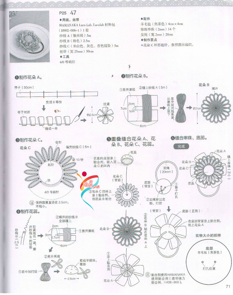 【雨菱掃描】戀上手編花飾 57款小飾品 - 雨菱 - 愛是綻放的花朵