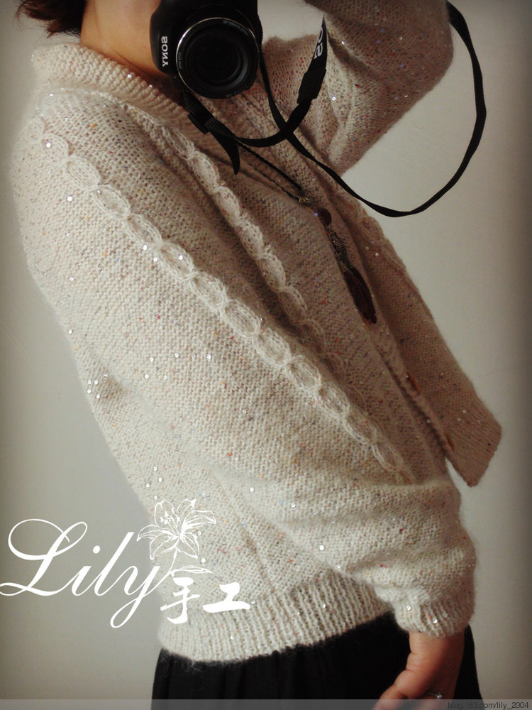 【Lily手工】--知秋--流星雨亮片知性小外套 - Lily - Lily的手工編織天地