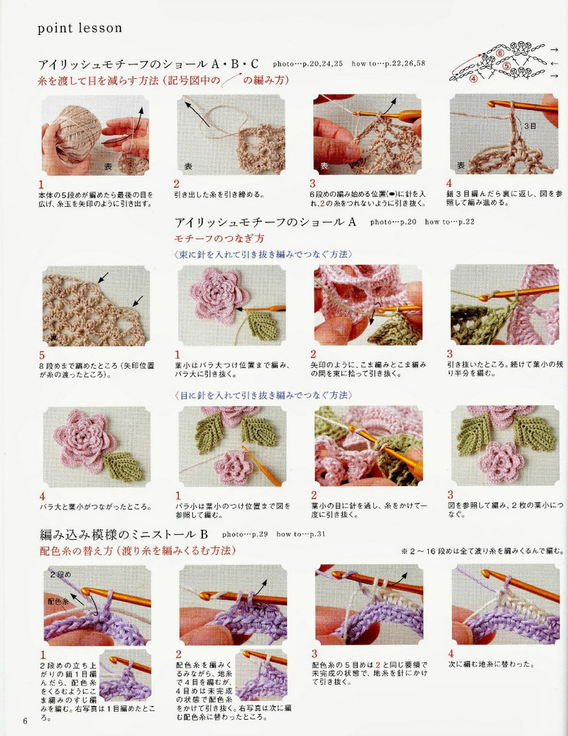 Rose motif shawl  stall 2013--玫瑰圖案圍巾 - 紫蘇 - 紫蘇的博客