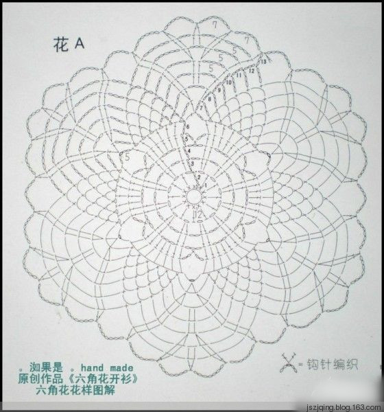 凡之紫婉--六角鉤針中長款 - 小凡 - 小凡愛編織