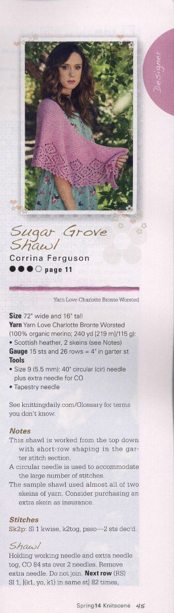 Sugar grove Shawl（糖果園披肩） - 飛霜凝雪 - 飛霜凝雪