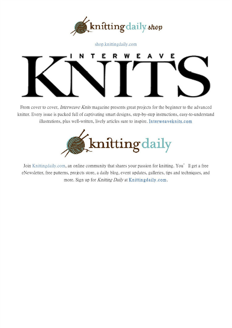 New Vintage Lace Knits Inspired By the Past（新的老式花邊：針織物由過去的啟發教程） - 壹一 - 壹一的博客