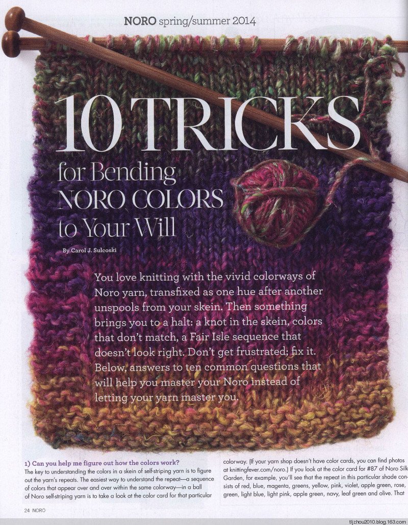 Noro Knitting Magazine 2014 春/夏 - 紫蘇 - 紫蘇的博客