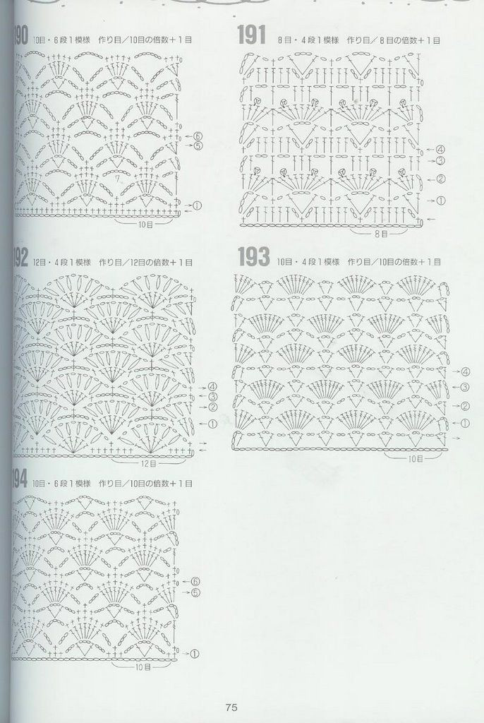 CROCHET PATTERNS 262 --- 鉤針圖解 - 紫蘇 - 紫蘇的博客