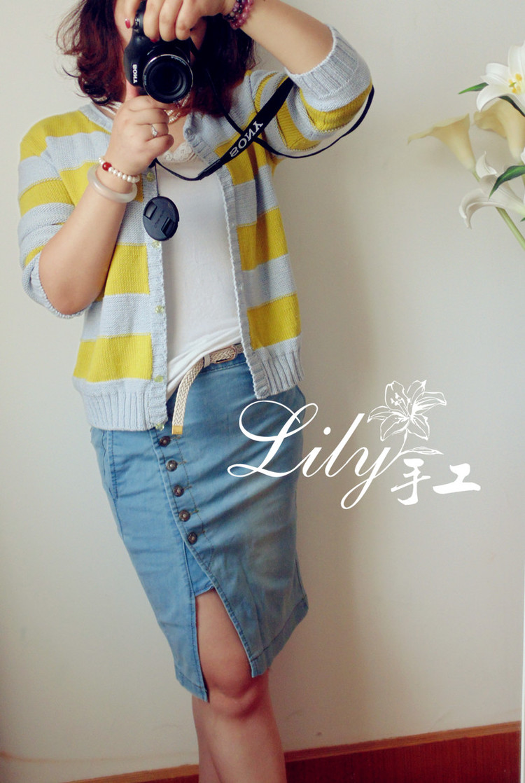 【Lily手工】--行云--蘆薈棉線休閑開衫 - Lily - Lily的手工編織天地