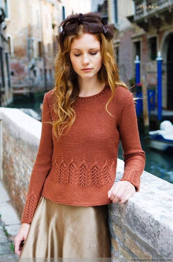【舒舒翻譯】Tre Archi 套頭衫[Louisa Harding 11, Venezia Una Volta] - 舒舒愛折騰 - 上班折騰打印機，下班奶娃打毛衣