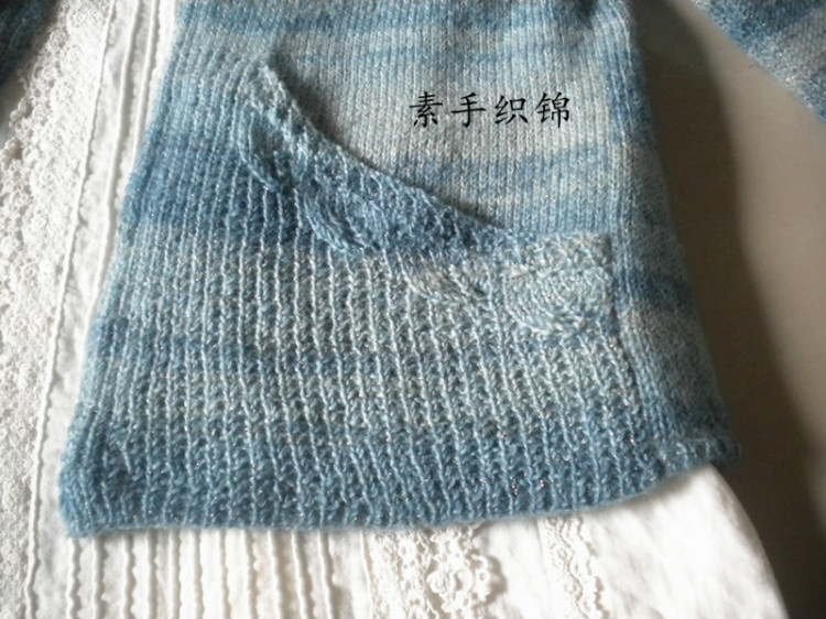 幽蘭操----溫婉開衫 - 素手織錦 - 素手織錦的博客