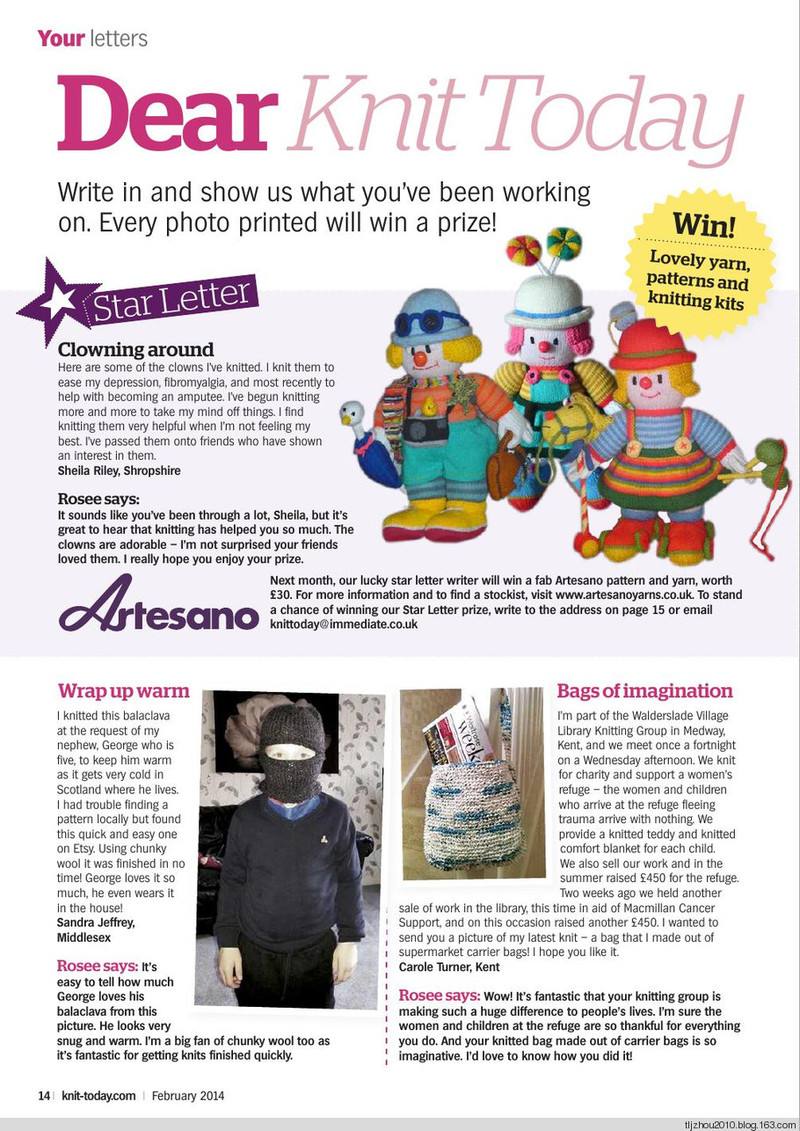 Knit Today Issue 95 2014 - 紫蘇 - 紫蘇的博客