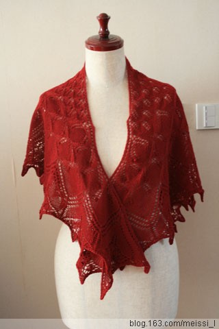 AEOLIAN SHAWL --飛砂走石 完成品 - lillian - 莉蓮的手工