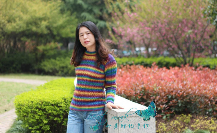 【心靈印記】往事——彩虹復古麻花毛衣 - 心靈印記 - 指間紗