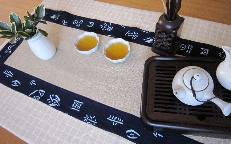 亞麻茶席 - 林中漫步 - 鉤針時光