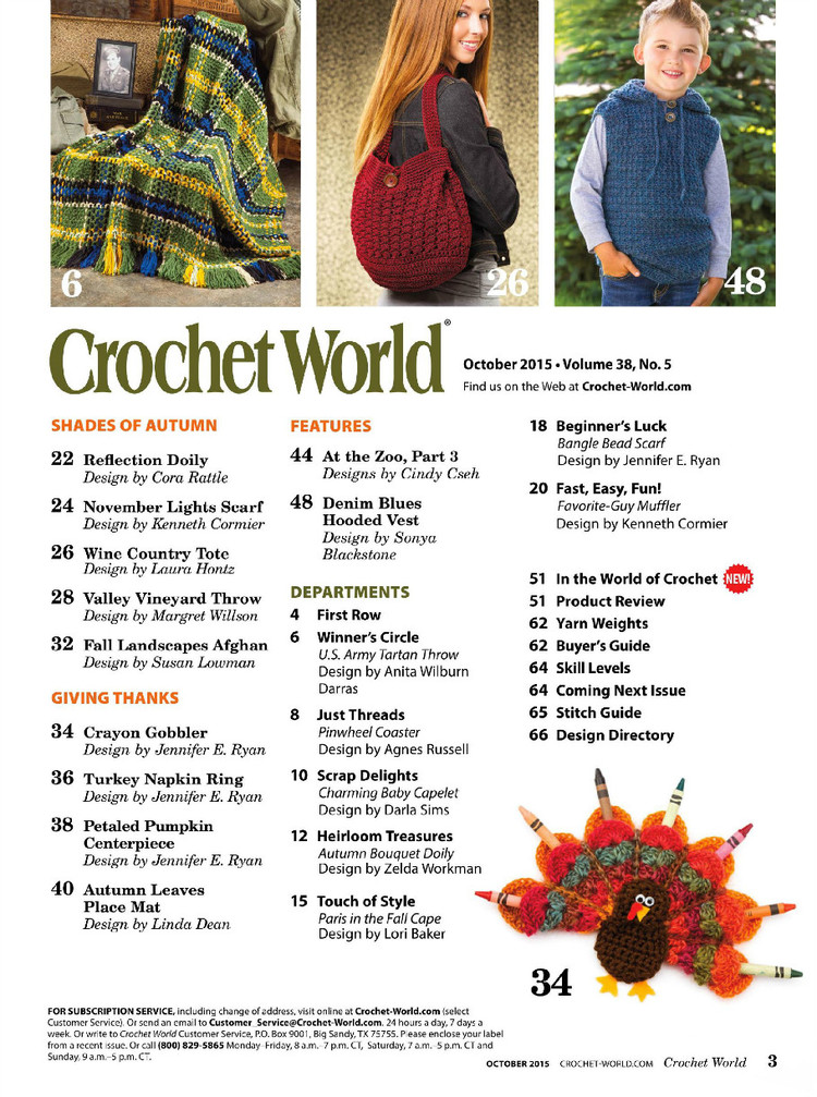 Crochet World October 2015 - 輕描淡寫 - 輕描淡寫