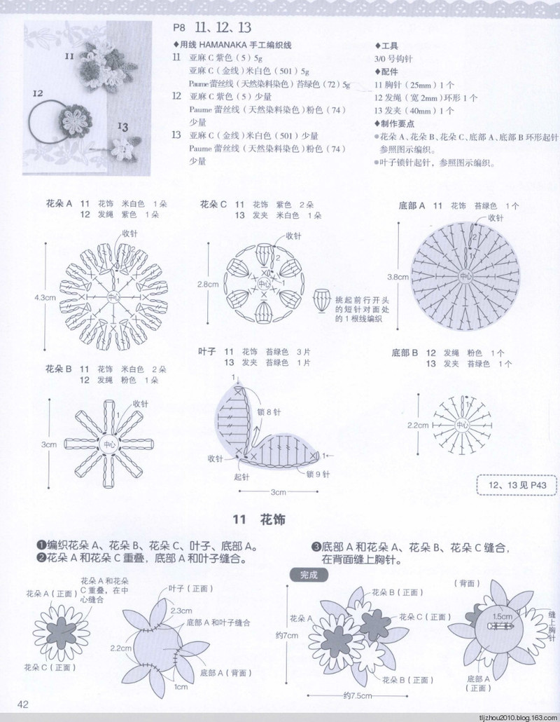 57款手編花飾 2014 - 紫蘇 - 紫蘇的博客