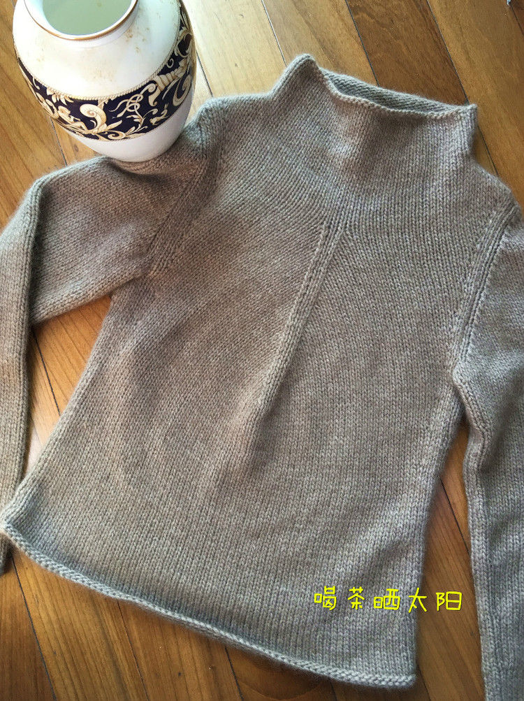 慧中--羊絨鏈條線套頭上衣（2015-15） - 喝茶曬太陽 - 喝茶曬太陽的博客