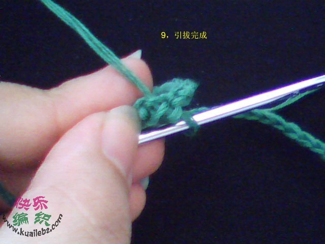原創(chuàng)的立體花一線鉤Y教程 - 一片冰心 - 一片冰心