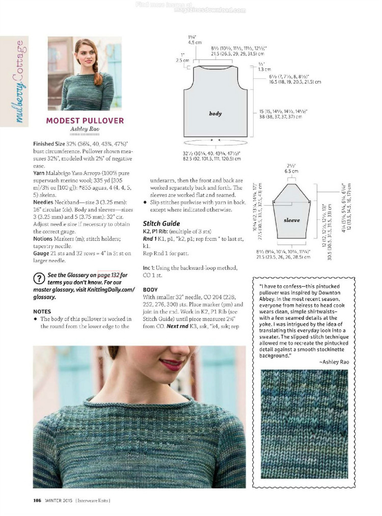 Interweave knits winter 2015 - 輕描淡寫(xiě) - 輕描淡寫(xiě)